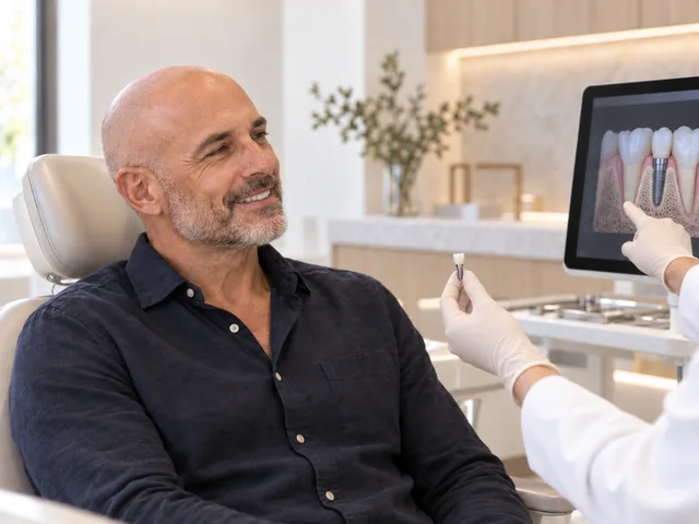 Imagem ilustrativa de paciente em avaliação para reposição de dentes